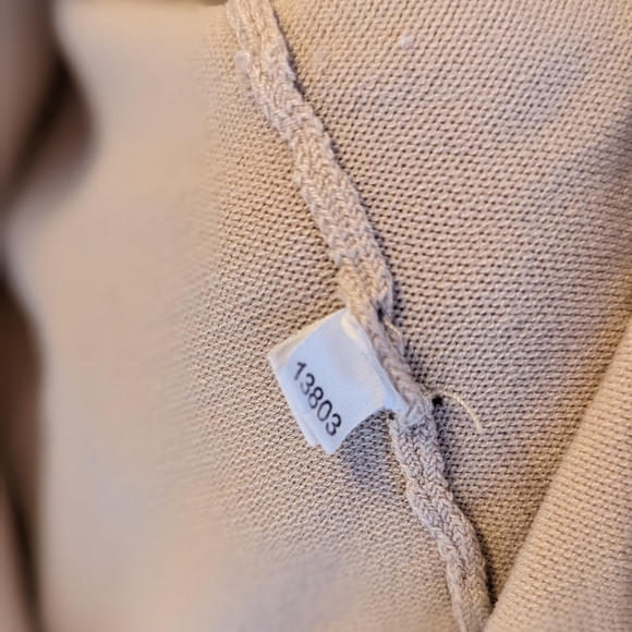 August Silk blend cardigan button down lace trim beige cream Med/large - Picture 13 of 15